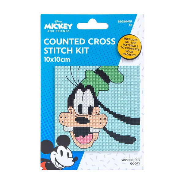 Disney Counted Cross Stitch Mini Kit 10x10cm - Goofy
