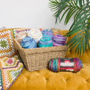 Red Heart Super Saver Bitty Stripes - Pink Lemonade