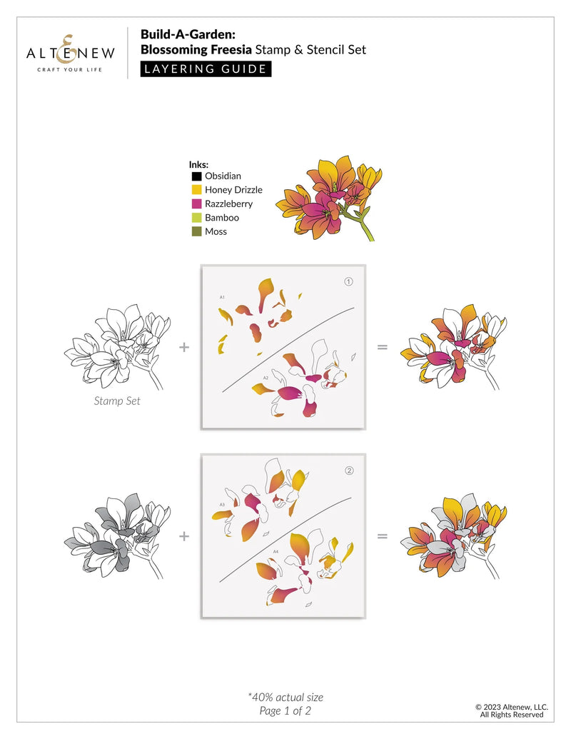 Altenew Build-A-Garden: Blossoming Freesia Die Set*