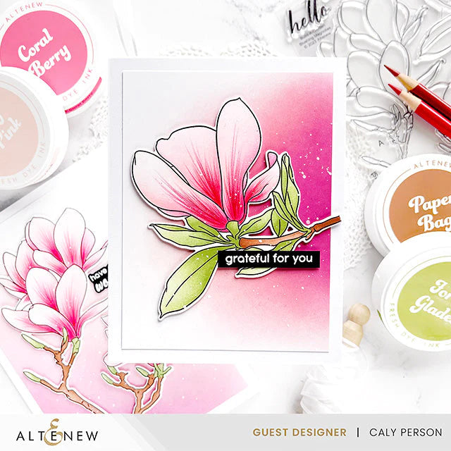 Altenew Build-A-Garden: Blushing Magnolias Stamp Set