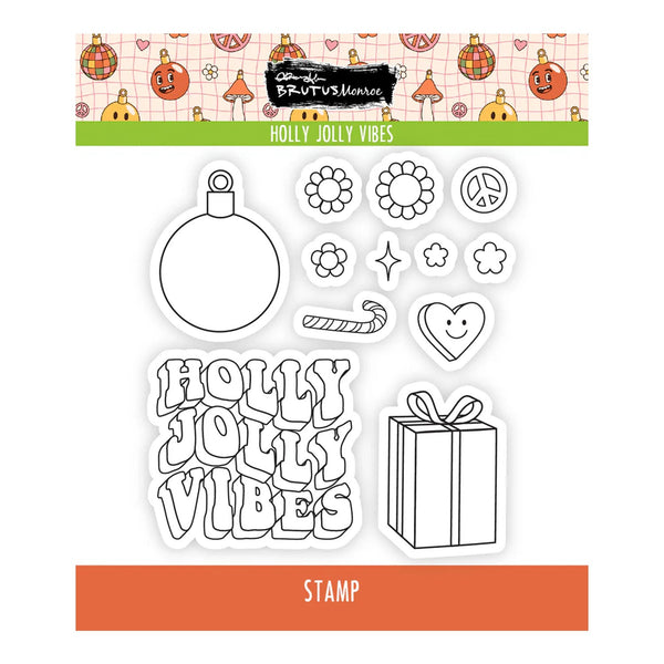 Brutus Monroe Stamp Set 4"√ó4"- Holly Jolly Vibes