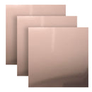 Three beige napkins stacked on a white background