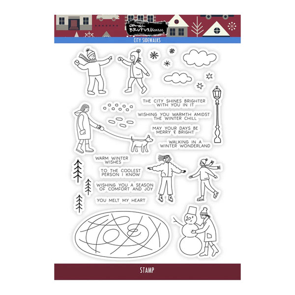 Brutus Monroe Stamp Set 6"x 8" - City Sidewalks