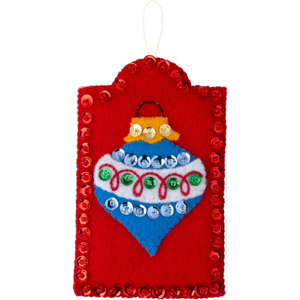 Buciall Felt Gift Tags Applique Kit Set Of 12 - Holiday Gift Tags