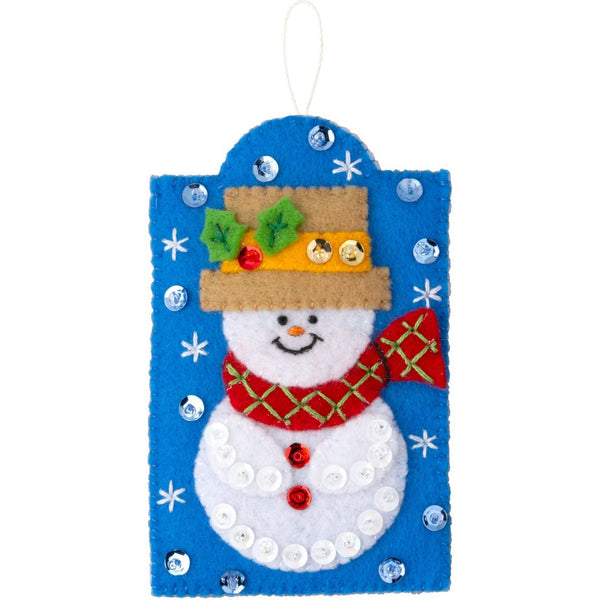 Buciall Felt Gift Tags Applique Kit Set Of 12 - Holiday Gift Tags