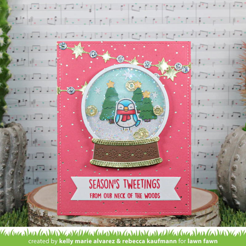 Lawn Cuts Custom Craft Die Sparkle Garland Borders*