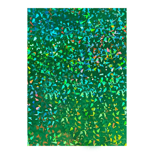 Poppy Crafts A4 Premium Chunky Glitter Cardstock 10 Pack - Green