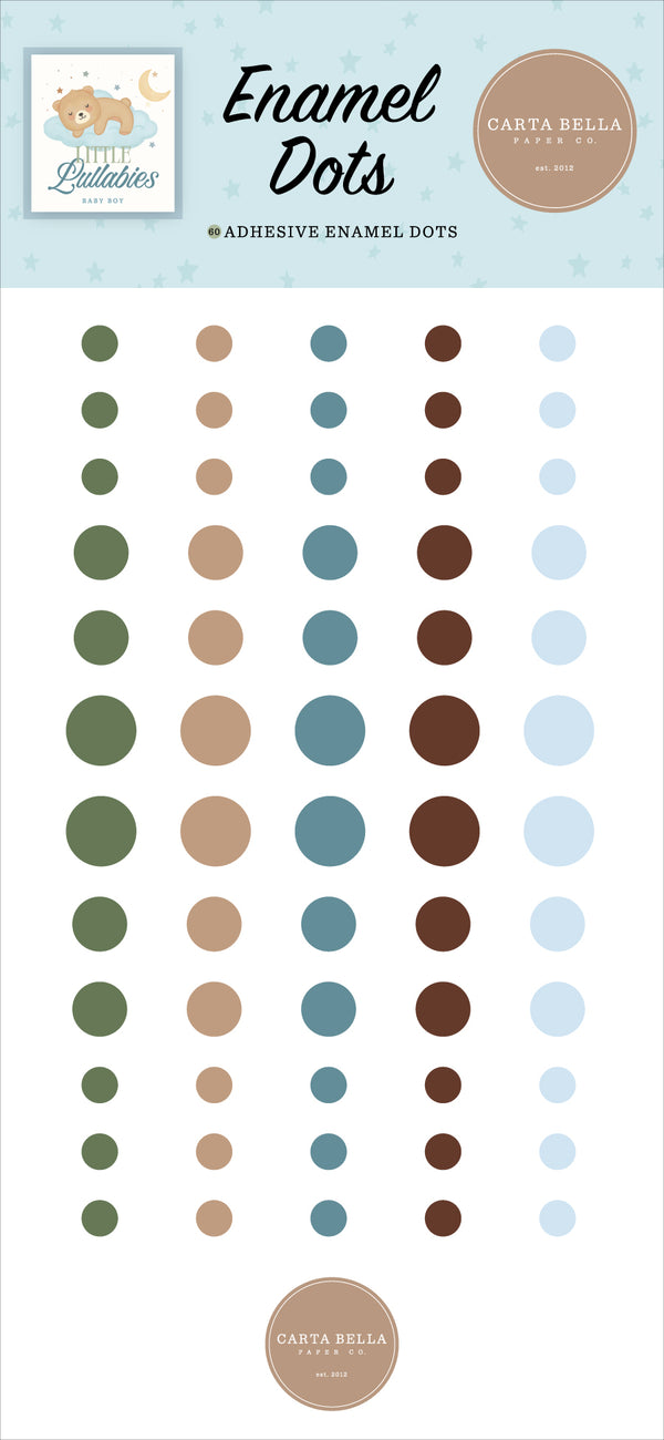 Carta Bella Little Lullabies - Baby Boy Enamel Dots
