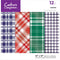 Crafter's Companion Luxury Foiled Acetate Pack 12"X12" Tartan*