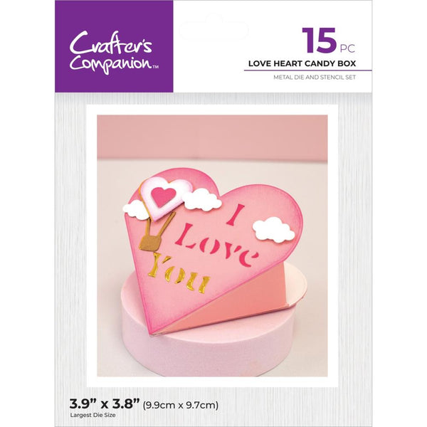 Crafters Companion Metal Die & Stencil Set Candy Box