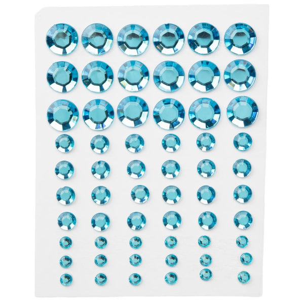 CousinDIY Adhesive Rhinestones 60/Pkg Blue*