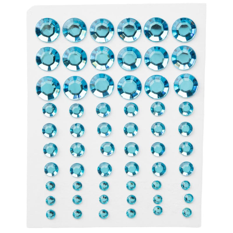 CousinDIY Adhesive Rhinestones 60/Pkg Blue*