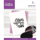 Crafter's Companion Clear Acrylic Stamps  - You Got This*