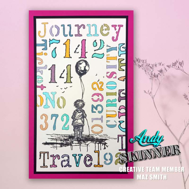 Creative Expressions 3.5"x 5.25" Pre-Cut Rubber Stamp By Andy Skinner - The Places You Will Go