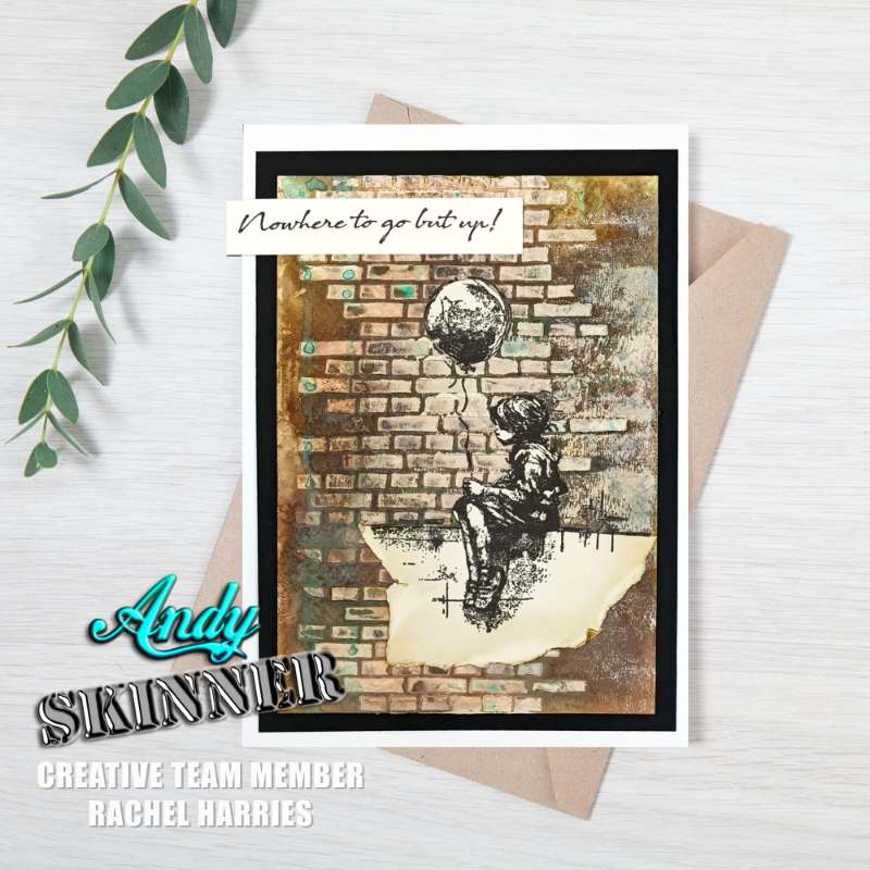 Creative Expressions 3.5"x 5.25" Pre-Cut Rubber Stamp By Andy Skinner - Let Your Dreams Take Flight