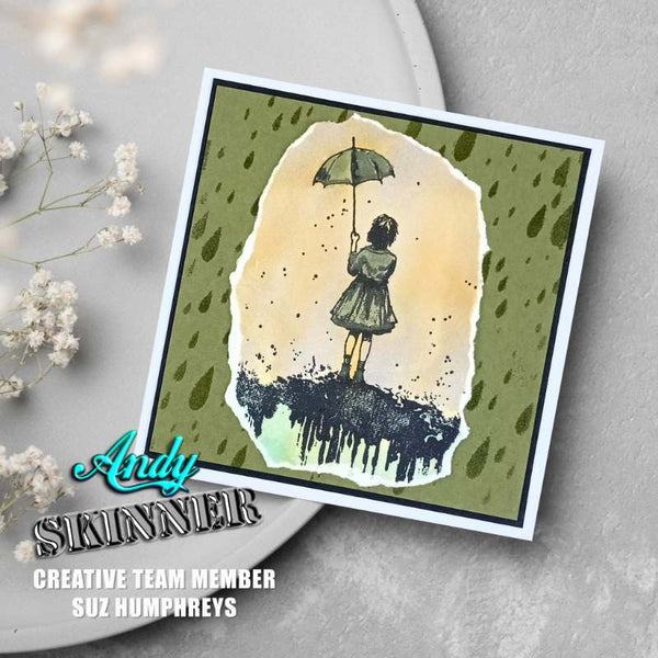 Andy Skinner Pre-Cut Rubber Stamp Set - I'll Be Your Umbrella