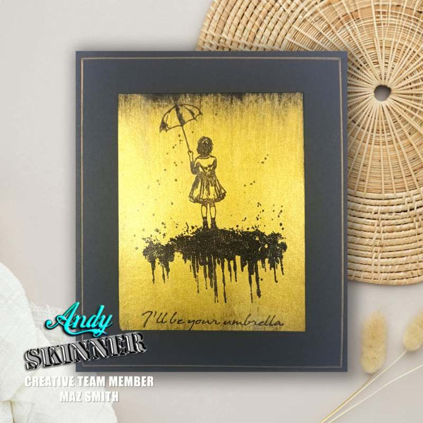 Andy Skinner Pre-Cut Rubber Stamp Set - I'll Be Your Umbrella