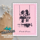 Creative Expressions 3.5"x 5.25" Pre-Cut Rubber Stamp By Andy Skinner - Friends Forever