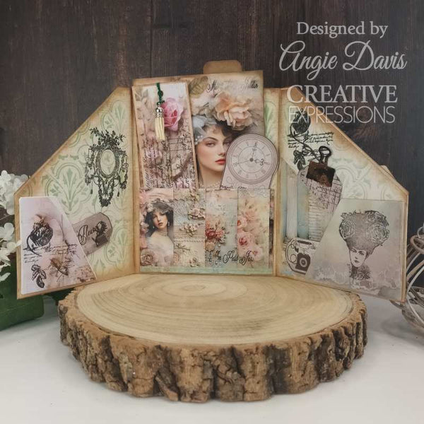 Creative Expressions Taylor Made Journals Clear Stamps 6"x 8" - Chateau Garden*
