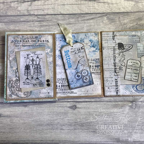 Creative Expressions Taylor Made Journals Clear Stamp 6"x 8" - Sewing