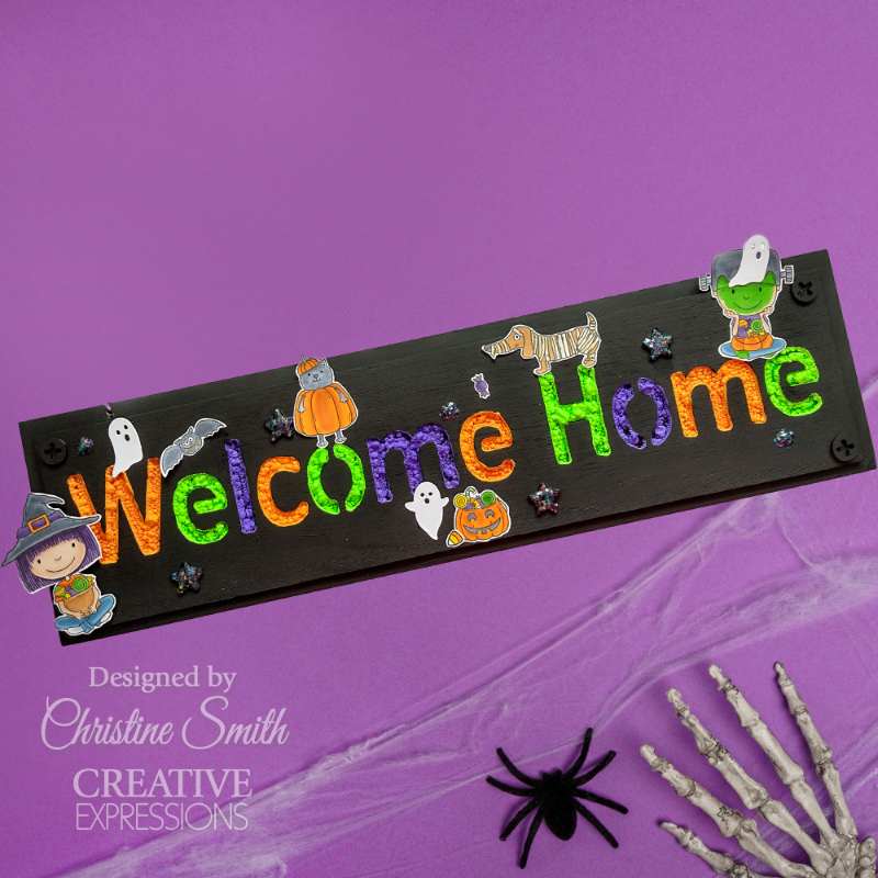 Creative Expressions Jane's Doodles Clear Stamp Set 4"x 6" - Happy Halloween