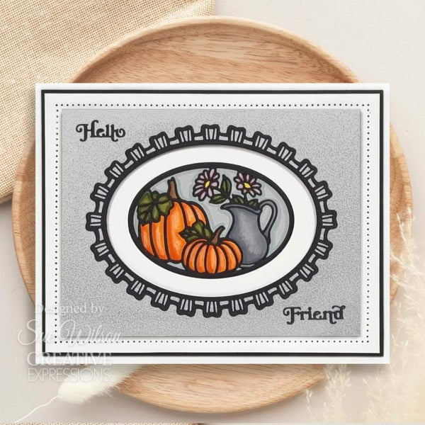 Creative Expressions Craft Dies By Sue Wilson - Stained Glass Collection - Harvest*