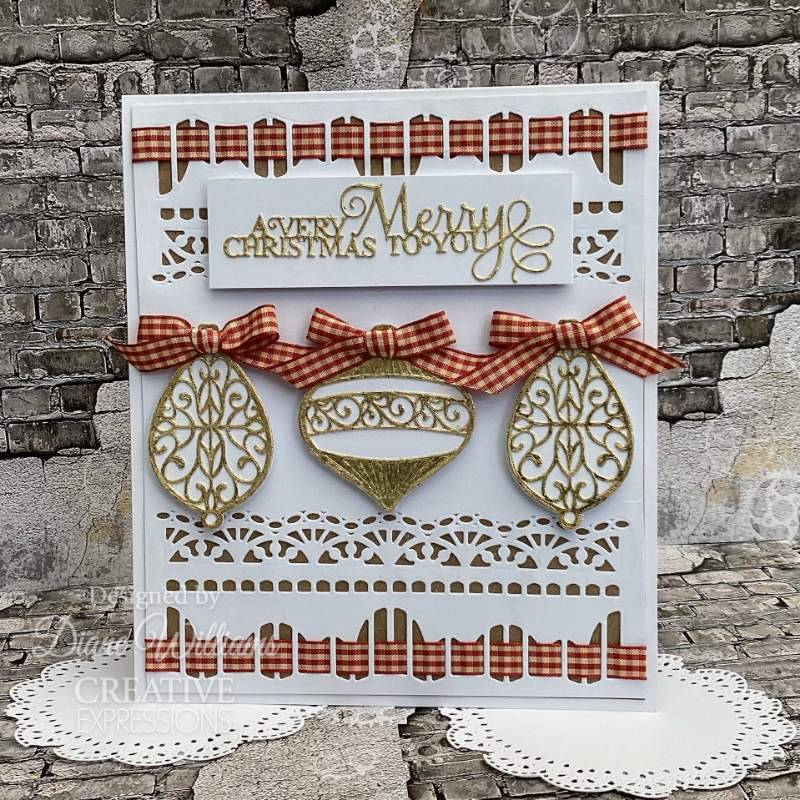 Creative Expressions Craft Dies By Sue Wilson - Festive Collection - Ornate Adornment*