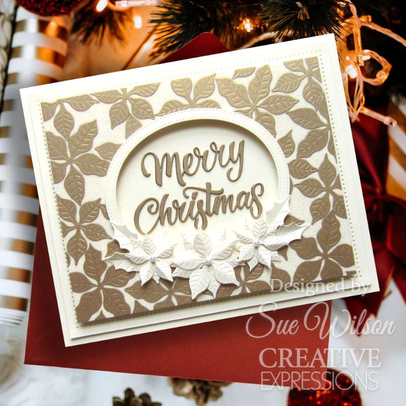 Creative Expressions Craft Dies By Sue Wilson - Festive Collection - Stylish Poinsettia