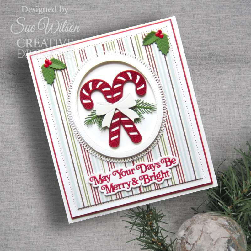 Creative Expressions Craft Dies By Sue Wilson - Festive Collection - Candy Canes