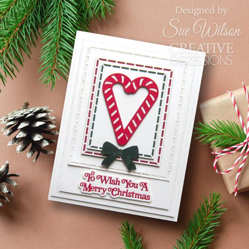 Creative Expressions Craft Dies By Sue Wilson - Festive Collection - Candy Canes