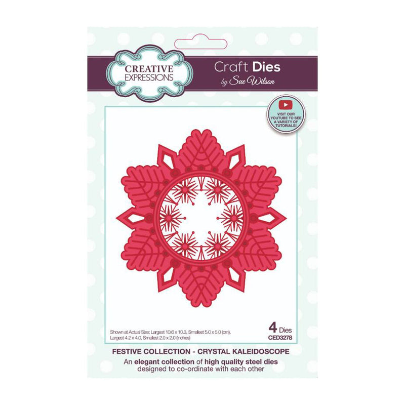 Creative Expressions Craft Dies By Sue Wilson - Festive Collection - Crystal Kaleidoscope