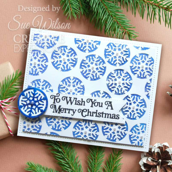 Creative Expressions Craft Dies By Sue Wilson - Festive Collection - Pinwheel Snowflake