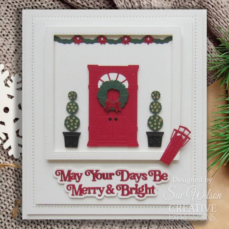 Creative Expressions Craft Dies By Sue Wilson - Festive Collection - Yuletide Welcome