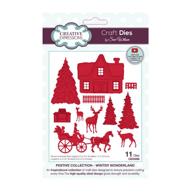 Creative Expressions Craft Dies By Sue Wilson - Festive Collection - Winter Wonderland