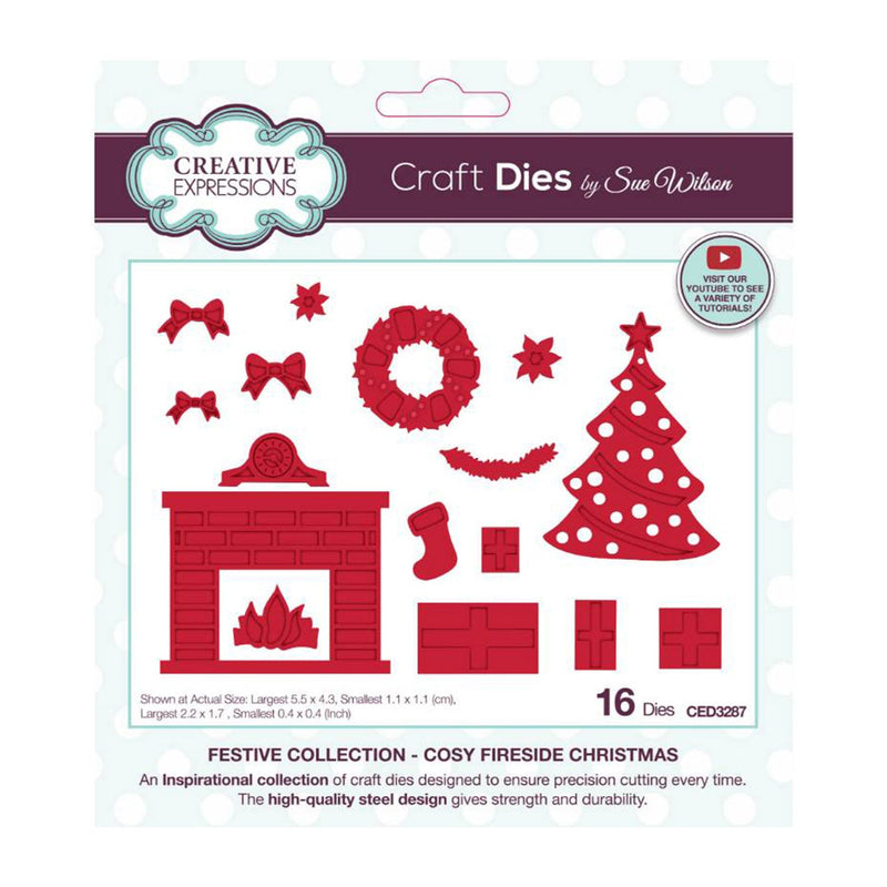 Creative Expressions Craft Dies By Sue Wilson - Festive Collection - Cosy Fireside Christmas