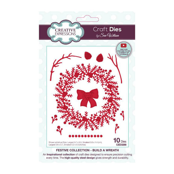 Creative Expressions Craft Dies By Sue Wilson - Festive Collection - Build A Wreath*