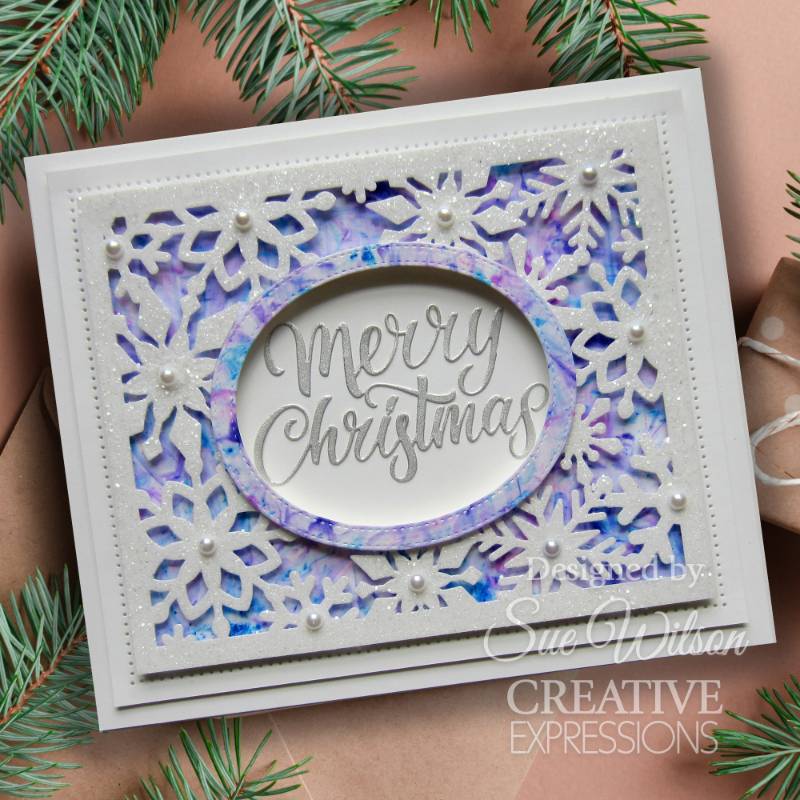 Creative Expressions Craft Dies By Sue Wilson - Festive Collection - Snowflake Floating Frame