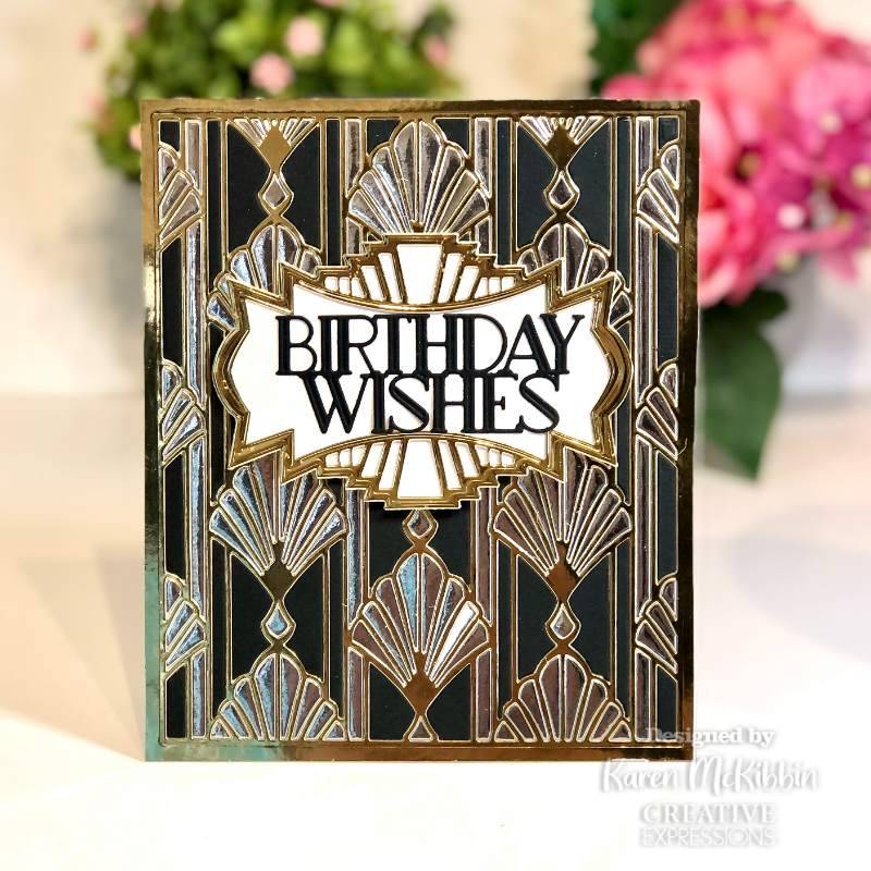 Creative Expressions Craft Dies By Sue Wilson - Art Deco Collection - Grand Labels*