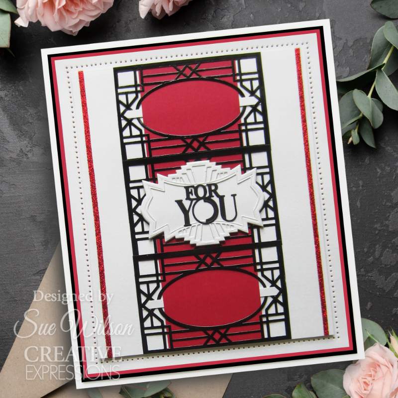 Creative Expressions Craft Dies By Sue Wilson - Art Deco Collection - Grand Labels*