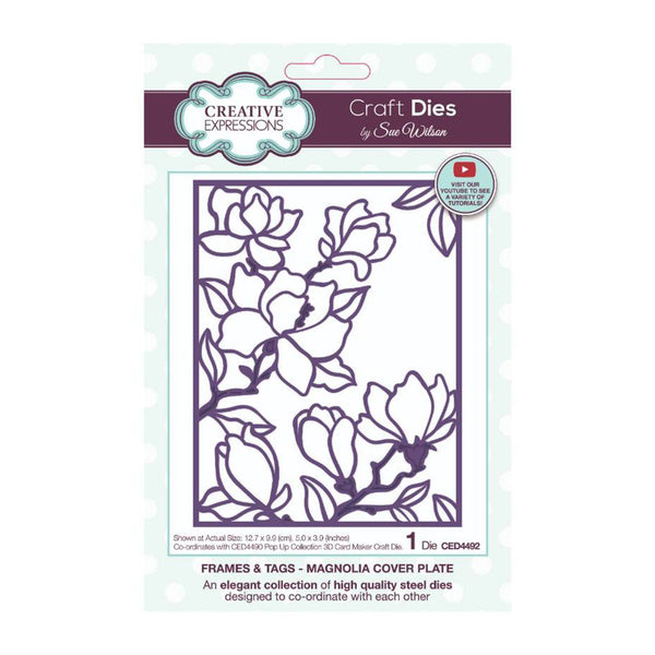 Creative Expressions Craft Dies By Sue Wilson - Frames & Tags - Magnolia Cover Plate