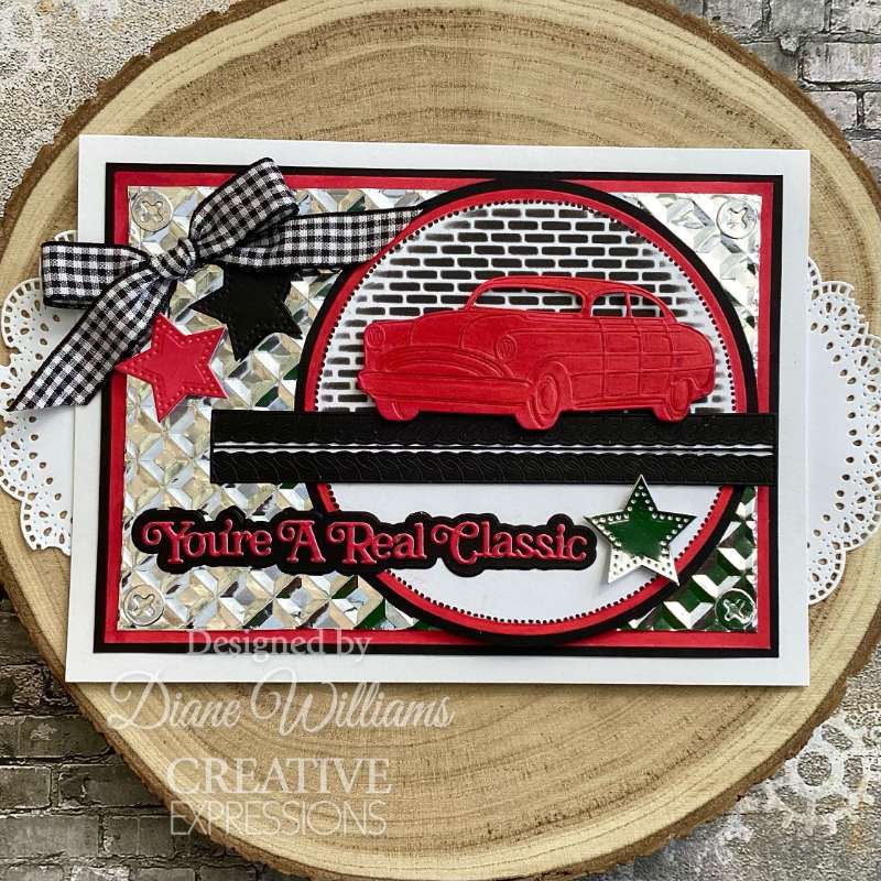 Creative Expressions Craft Dies By Sue Wilson - Dream Car Collection - Tire Tracks*