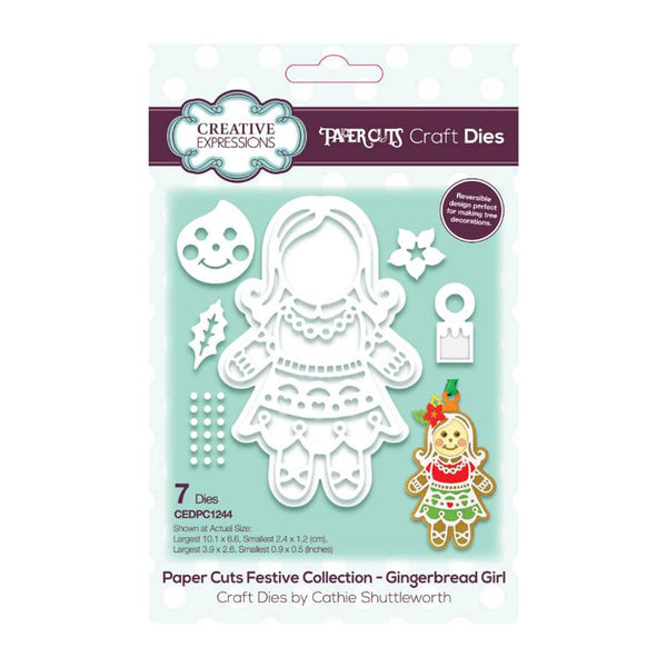 Creative Expressions Paper Cuts Festive Collection Craft Die - Gingerbread Girl