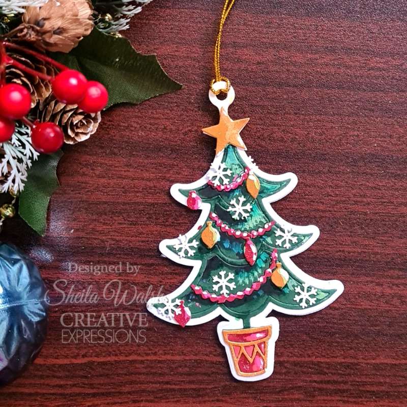 Creative Expressions Paper Cuts Festive Collection Craft Die - Christmas Tree