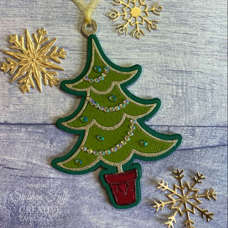 Creative Expressions Paper Cuts Festive Collection Craft Die - Christmas Tree