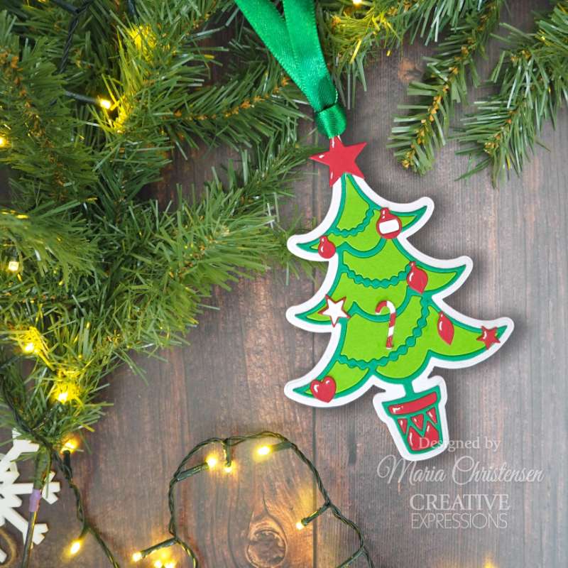 Creative Expressions Paper Cuts Festive Collection Craft Die - Christmas Tree