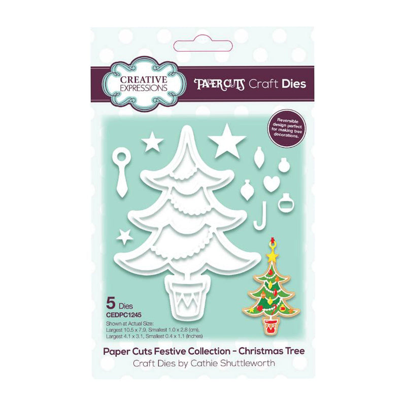 Creative Expressions Paper Cuts Festive Collection Craft Die - Christmas Tree