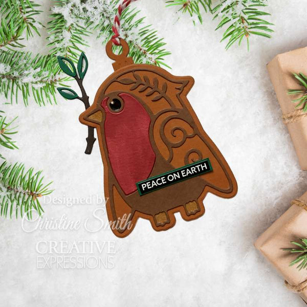 Creative Expressions Paper Cuts Festive Collection Craft Die - Robin