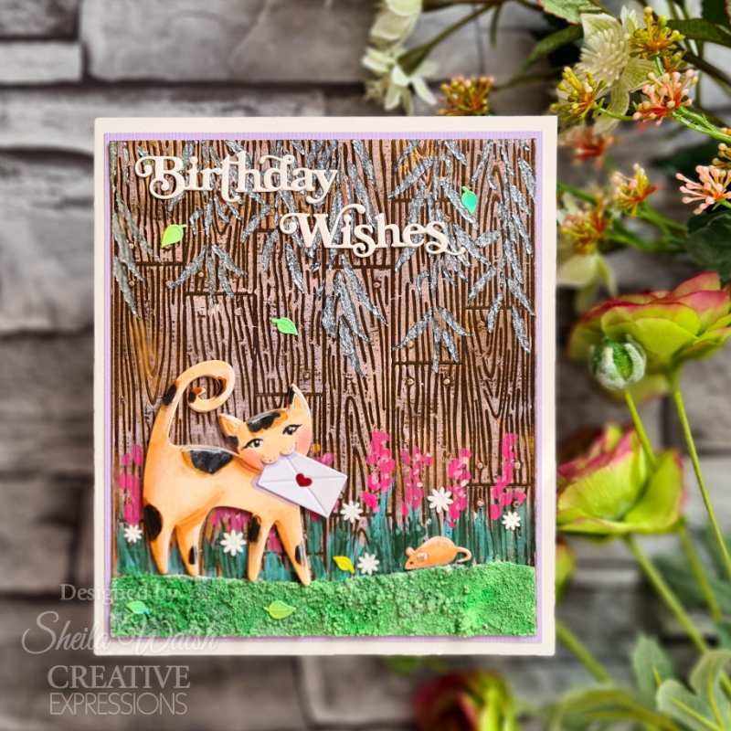 Creative Expressions Craft Dies By Sue Wilson  - Mini Shadow Sentiments - Birthday Wishes