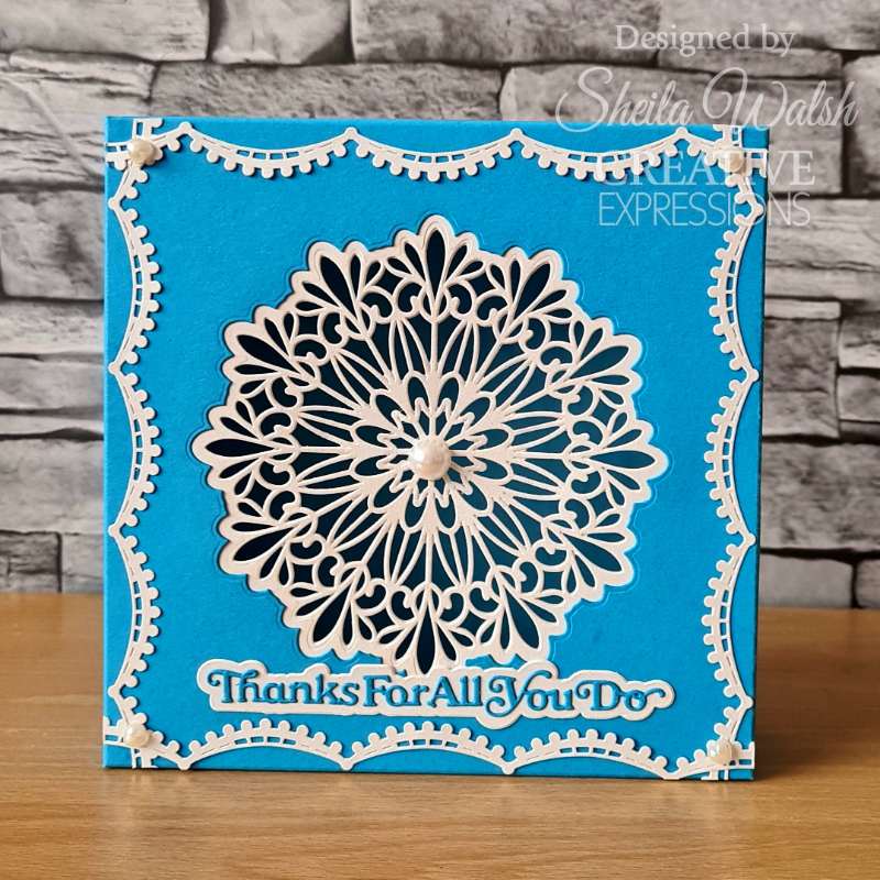 Creative Expressions Craft Dies By Sue Wilson  - Mini Shadow Sentiments - Thanks For All You Do