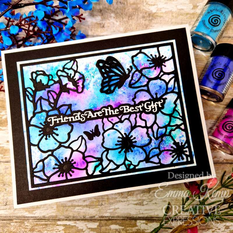 Creative Expressions Craft Dies By Sue Wilson  - Mini Shadow Sentiments - Friends Are The Best Gift*